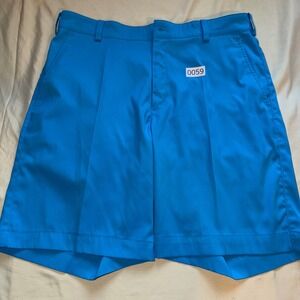 Nike Golf Tour Performance Dri-FIT Shorts Mens 32 Blue Flat Front 9 Inseam